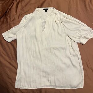 Short sleeve Ann Taylor satin blouse